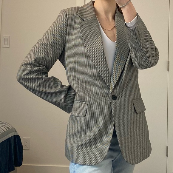 Twik Houndstooth Oversized Blazer - Small - Picture 2 of 5
